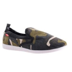DIMMI PUSH CAMO SLIP ON STRETCH FABRIC BALLET FLATS SHOES STYLISH size 10